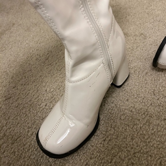 White Knee-High Women's Boots - Picture 12 of 15